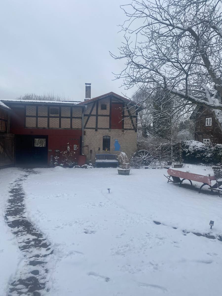 Hof im Winter